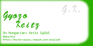 gyozo keitz business card